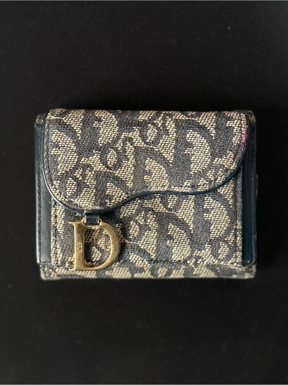 Authentic Vintage Dior Trotter Saddle Wallet